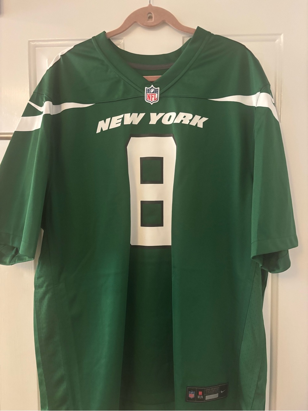 NFL Green Team Football Jersey with White Accents